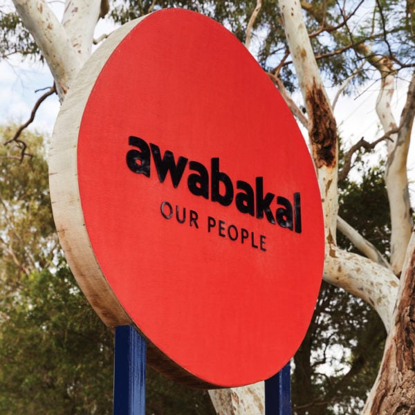 awabakal our people sign circle
