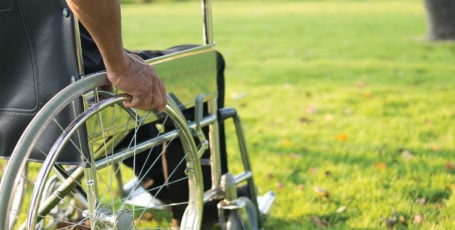 man in wheelchair